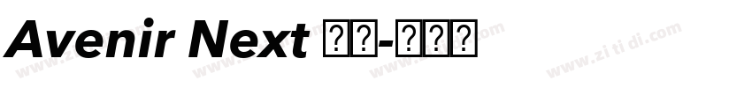 Avenir Next 粗体字体转换 Avenir Next 粗体字体转换